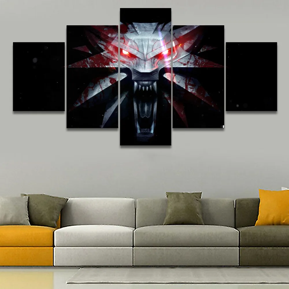 Canvas Pictures Wall Art HD Prints Home Decor 5 Pieces Game The Witcher 3 Wild Hunt Mark Paintings Living Room Poster Framework
Canvas Pictures Wall Art HD Prints Home Decor 5 Pieces Game The Witcher 3 Wild Hunt Mark Paintings Living Room Poster Framework