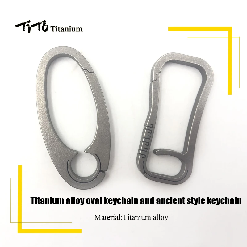 TiTo EDC Titanium Keychain Oval Titanium carabiner With Outdoor camping Titanium Chinese Ancient Style Key Ring Car buckle
TiTo EDC Titanium Keychain Oval Titanium carabiner With Outdoor camping Titanium Chinese Ancient Style Key Ring Car buckle