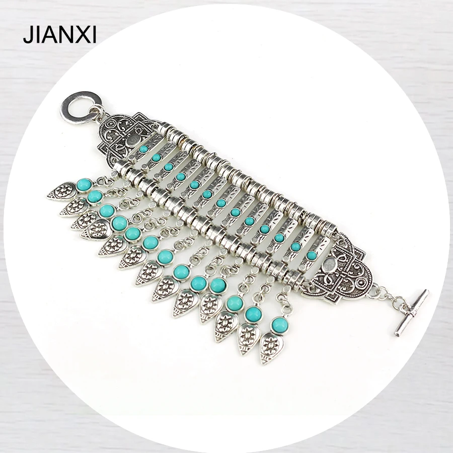 JIANXI Party Jewelry Bracelet For Women ancient silver Bracelet charm bohemian green water drops sailor moonBracelets & Bangles
JIANXI Party Jewelry Bracelet For Women ancient silver Bracelet charm bohemian green water drops sailor moonBracelets & Bangles