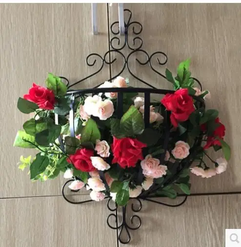 European style flower frame iron simple wall flower basket flower pot frame green flower shelf hanging blue balcony
European style flower frame iron simple wall flower basket flower pot frame green flower shelf hanging blue balcony