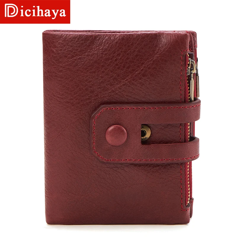 DICIHAYA Fashion Women Wallet Genuine Leather Zipper Design Female Short Rfid Purse With ID Card Holder Coin Pockets Mini Walet
DICIHAYA Fashion Women Wallet Genuine Leather Zipper Design Female Short Rfid Purse With ID Card Holder Coin Pockets Mini Walet