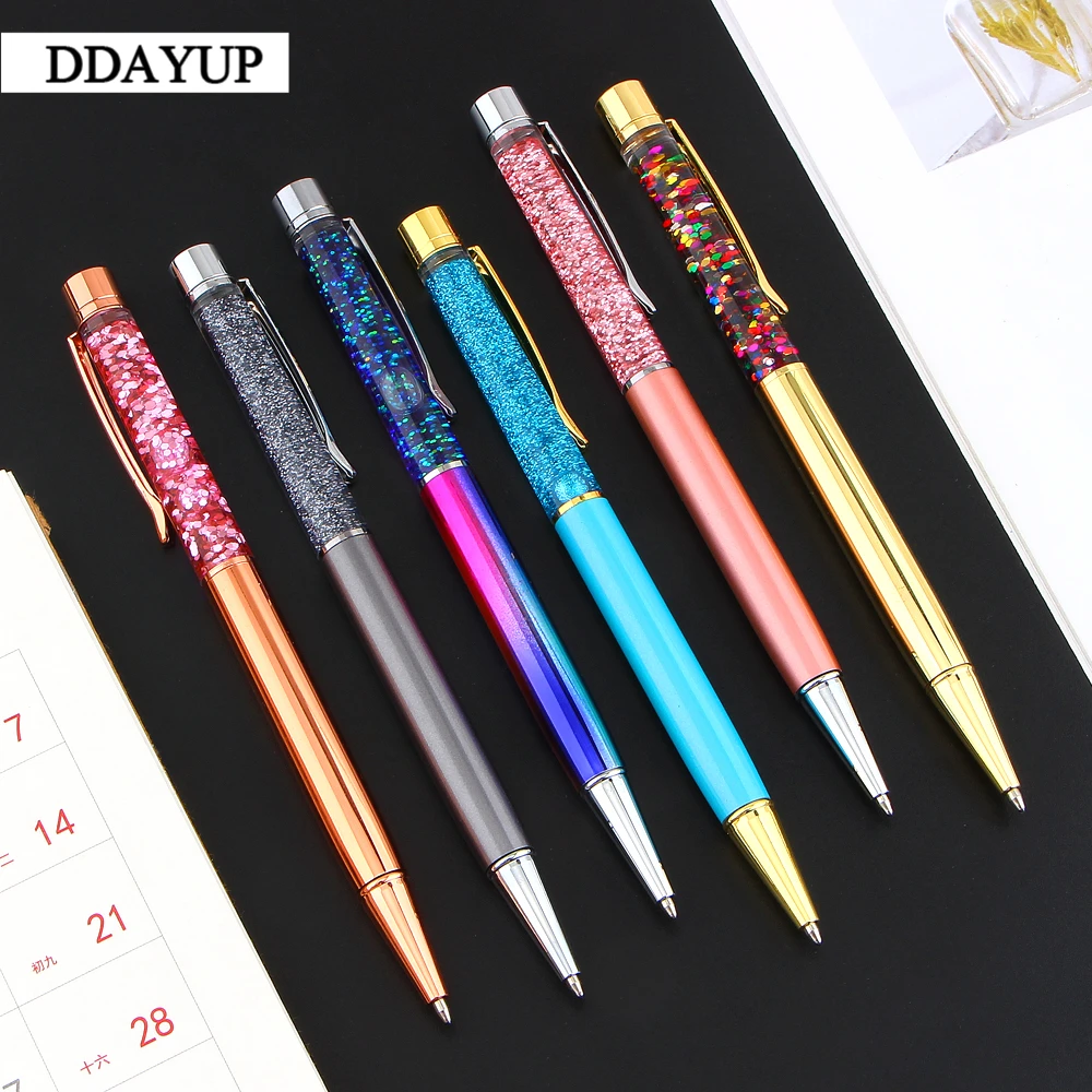 Luxury 1.0mm Quicksand Ballpoint Pen Flow Oil Crystal Gold Foil Metal Copper Colorful High-grade Gold Powder
Luxury 1.0mm Quicksand Ballpoint Pen Flow Oil Crystal Gold Foil Metal Copper Colorful High-grade Gold Powder