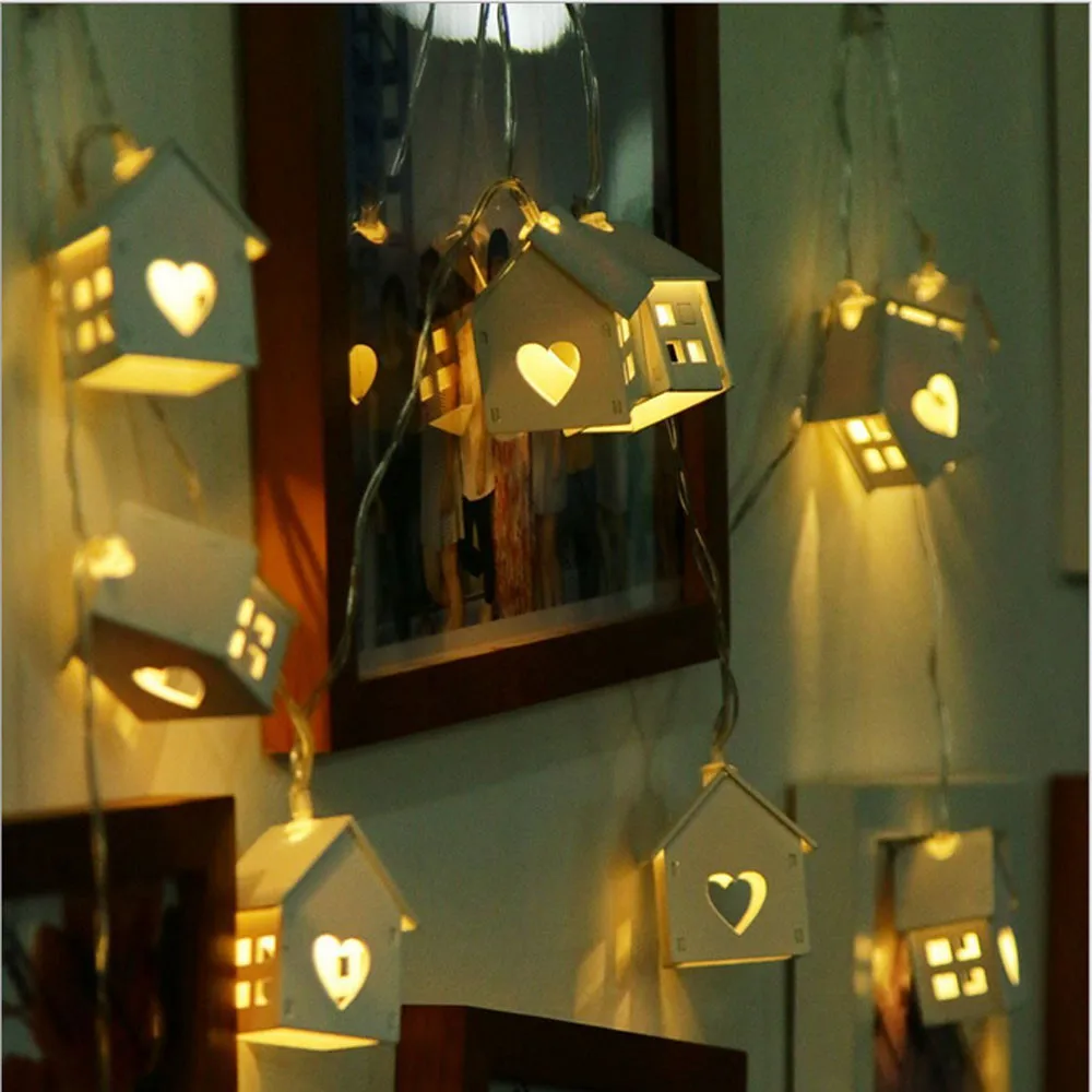 1.5M 10Lights Garlands Strings Lights LED Home decoration European House Love House Lamp String Decor decor 10*
1.5M 10Lights Garlands Strings Lights LED Home decoration European House Love House Lamp String Decor decor 10*