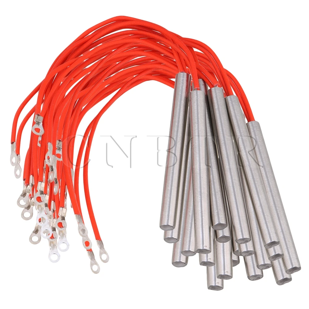 CNBTR High-density 10x100mm 220V 200W Cartridge Mold Heating Element Heater Tube Pack of 20 
CNBTR High-density 10x100mm 220V 200W Cartridge Mold Heating Element Heater Tube Pack of 20