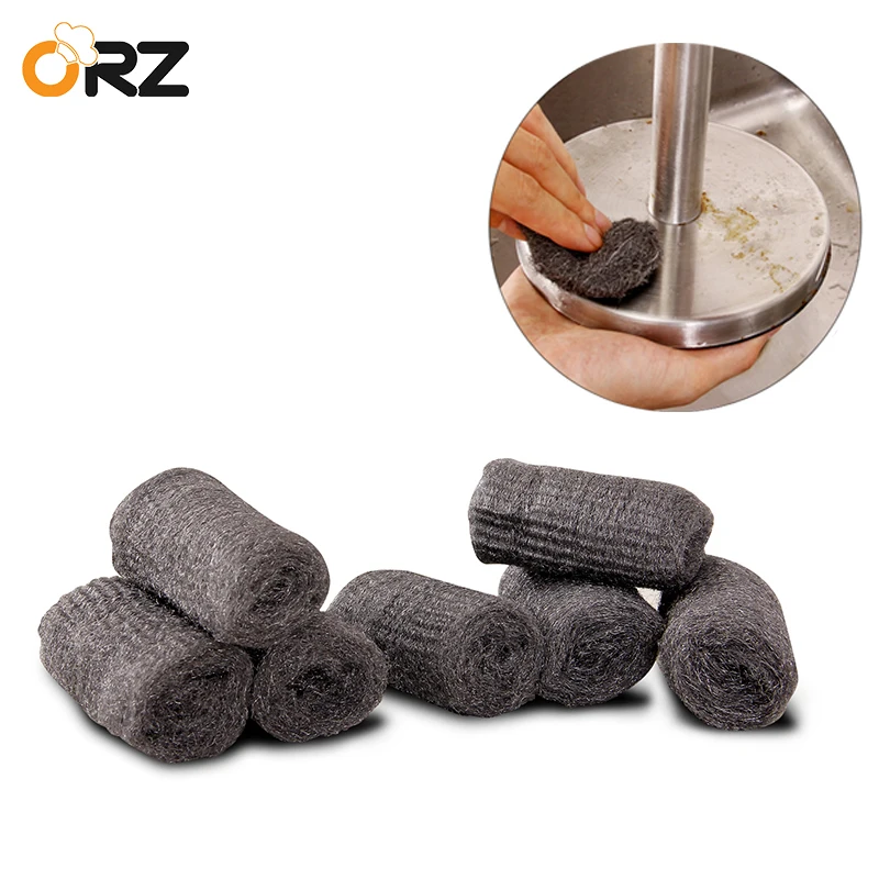 ORZ 12PCS/Lot Kitchen Cleaning Brush Dish Pot Magic Cleaner Stainless Steel Wool Sponges Clean Brush Scrubber Kitchen Tools
ORZ 12PCS/Lot Kitchen Cleaning Brush Dish Pot Magic Cleaner Stainless Steel Wool Sponges Clean Brush Scrubber Kitchen Tools