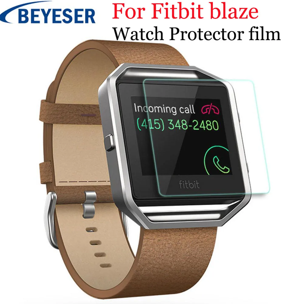 

Watch Tempered film For fitbit blaze Watch Full Coverage case cover Glass Screen Protective film For fitbit blaze Hard durable