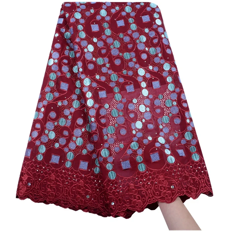 High Quality Embroidery Africna Cotton Lace With Stones French Lace Fabric Fashion Swiss Voile Lace in Switzerland 5 Yard A1514
High Quality Embroidery Africna Cotton Lace With Stones French Lace Fabric Fashion Swiss Voile Lace in Switzerland 5 Yard A1514