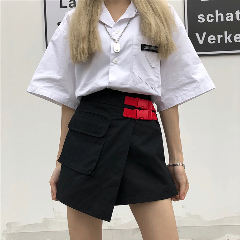Lychee Girls Japan Style Female Buckle Shorts Skirts Irregular Pocket Above Knee Irregular Bar High Waist Women Cargo Shorts
Lychee Girls Japan Style Female Buckle Shorts Skirts Irregular Pocket Above Knee Irregular Bar High Waist Women Cargo Shorts