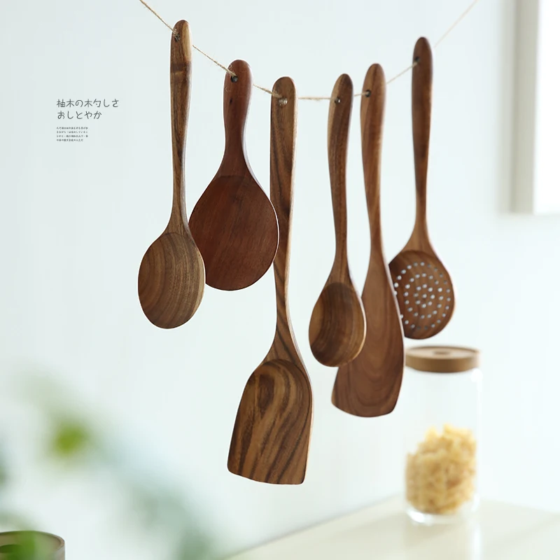 Creative Thai Teak Wooden Turner Rice Spoon Big Soup Scoop Spatula Wood Colander Ladle Skimmer Cooking Utensils Kitchen Supplier
Creative Thai Teak Wooden Turner Rice Spoon Big Soup Scoop Spatula Wood Colander Ladle Skimmer Cooking Utensils Kitchen Supplier