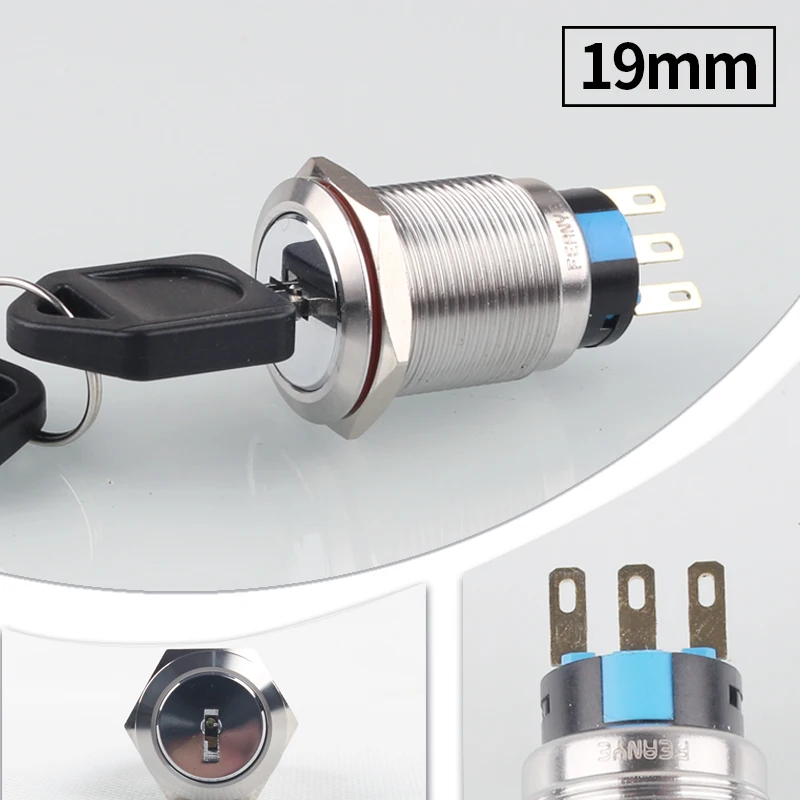 YOLO waterproof 19mm 2 positions on off 3 positions on off on self locking 3pins key switch for car
YOLO waterproof 19mm 2 positions on off 3 positions on off on self locking 3pins key switch for car