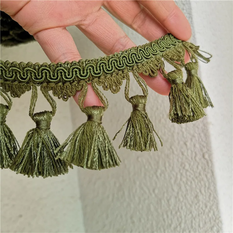 High Quality Army Green Tassels Bristles European Tassels Window Curtains Manual Lace Accessories A 1.8 Element / Meters
High Quality Army Green Tassels Bristles European Tassels Window Curtains Manual Lace Accessories A 1.8 Element / Meters
