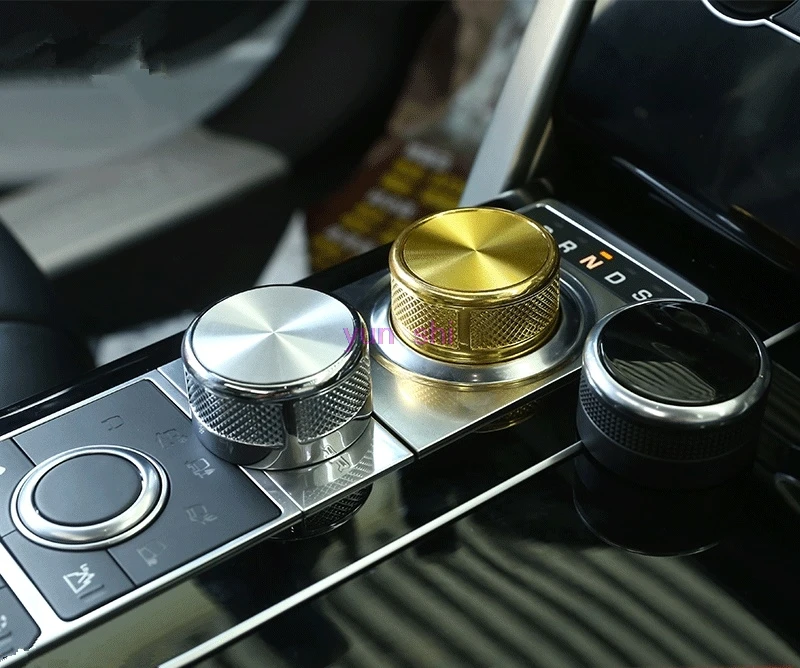 Metal Car Gear Shift Knob Head Upgrade Accessories Car-Styling For Land Rover Discovery 5 Sport Range Rover Evoque SV 2017 2018
