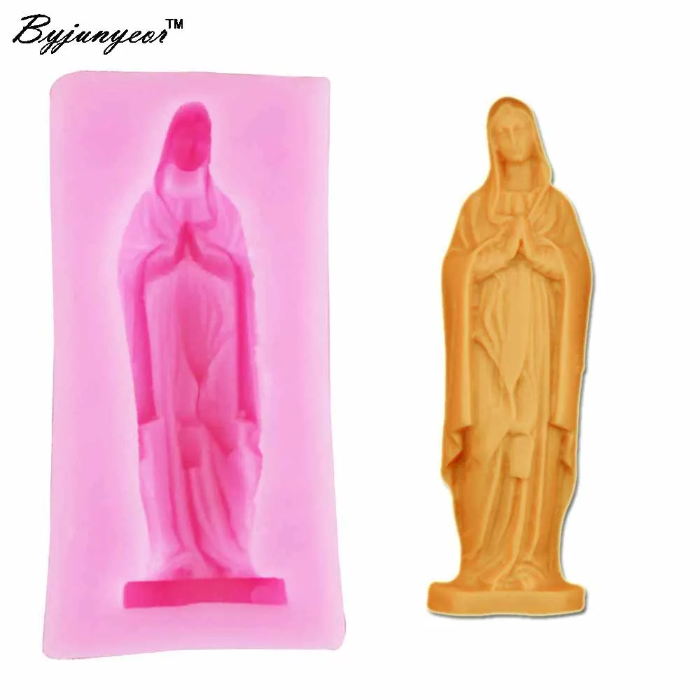 Byjunyeor Woman Goddess Girl Prayer Silicone Mold Fondant Cake Mold Cupcake Jelly Candy Chocolate Decoration Baking Tool m602
Byjunyeor Woman Goddess Girl Prayer Silicone Mold Fondant Cake Mold Cupcake Jelly Candy Chocolate Decoration Baking Tool m602
