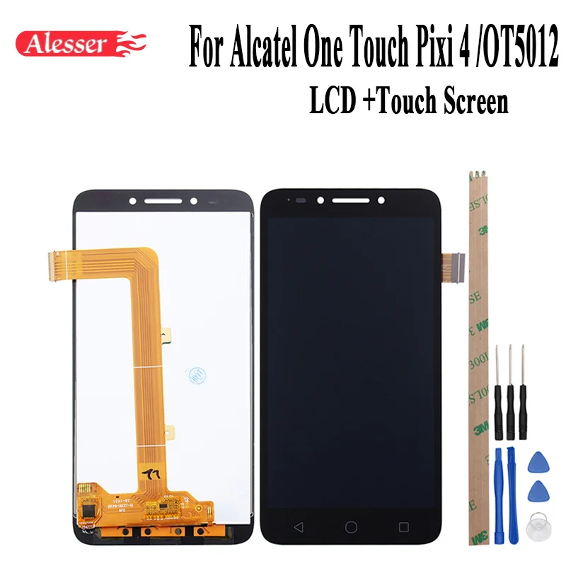 Alesser For Alcatel One Touch Pixi 4 5012 OT5012 OT 5012 OT-5012 LCD Display And Touch Screen Assembly Repair Part +Tools
Alesser For Alcatel One Touch Pixi 4 5012 OT5012 OT 5012 OT-5012 LCD Display And Touch Screen Assembly Repair Part +Tools