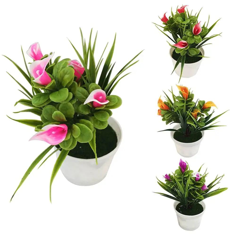 HOT SALE! 1Pc Potted Artificial Flower Bonsai Stage Garden Wedding Home Party Decor Props Artificial Plants
HOT SALE! 1Pc Potted Artificial Flower Bonsai Stage Garden Wedding Home Party Decor Props Artificial Plants