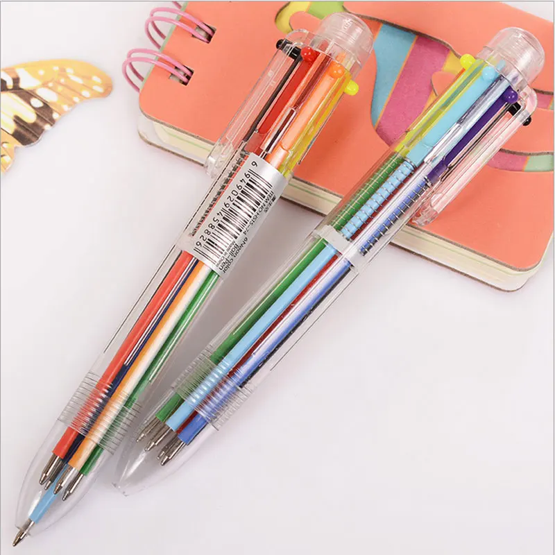 1 x Transparent pen body Kawaii 6color Ballpoint Pen For Writing School Supplies Office Accessories Stationary Kids Student Gift
1 x Transparent pen body Kawaii 6color Ballpoint Pen For Writing School Supplies Office Accessories Stationary Kids Student Gift