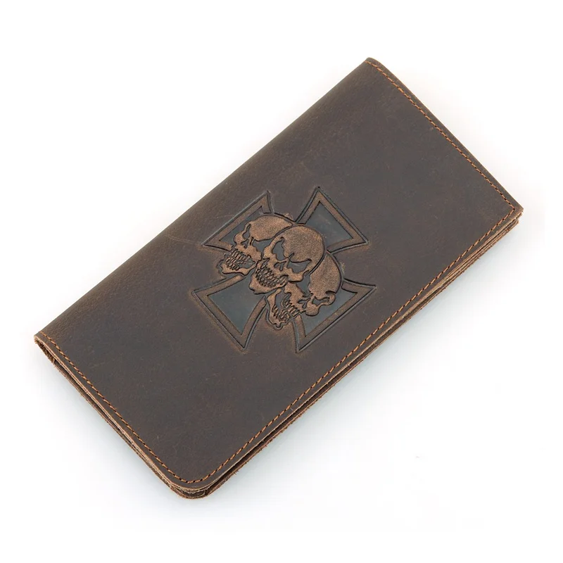 Crazy Horse Leather Billfolds Wallet Hot Selling 2016 Genuine Leather Skull Pattern Long Wallet Mens 8115R
Crazy Horse Leather Billfolds Wallet Hot Selling 2016 Genuine Leather Skull Pattern Long Wallet Mens 8115R