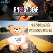 Fashion Bear Portable Power Bank 10400MAH Strong Clip Charge with Clothes For iPhone for Samsung girl birthday Festival gift