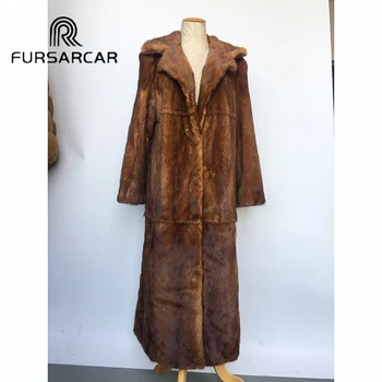 FURSARCAR Natural Mink Fur Coat Women With Turn-down Suit Collar 120 CM Long 2018 New Winter Real Mink Fur Female Coat Hot
FURSARCAR Natural Mink Fur Coat Women With Turn-down Suit Collar 120 CM Long 2018 New Winter Real Mink Fur Female Coat Hot