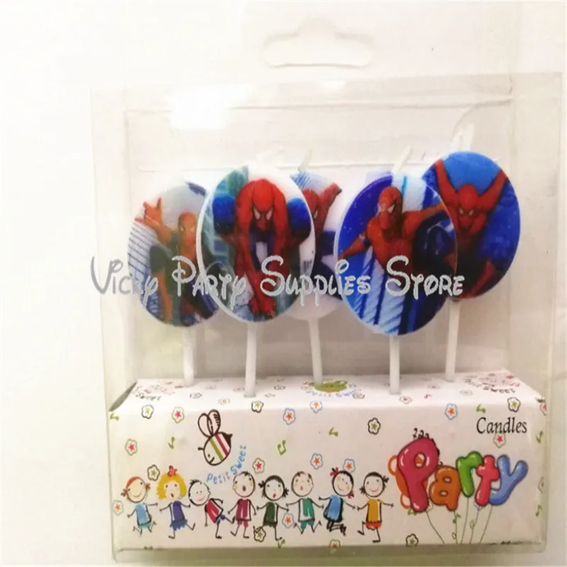 5pcs/lot Spider-man Party Candle Kid Birthday Baby Shower Spiderman Theme Party Art Canbdle Tableware Party Supplies Decorations
5pcs/lot Spider-man Party Candle Kid Birthday Baby Shower Spiderman Theme Party Art Canbdle Tableware Party Supplies Decorations