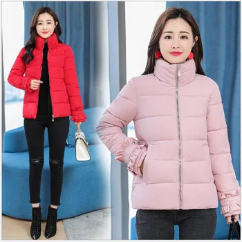 2019 New Women Coat short Cotton Paddedd Warm Overcoat Coat Casual Solid winter Jacket Women Parkas Outerwear Thicken R171
2019 New Women Coat short Cotton Paddedd Warm Overcoat Coat Casual Solid winter Jacket Women Parkas Outerwear Thicken R171
