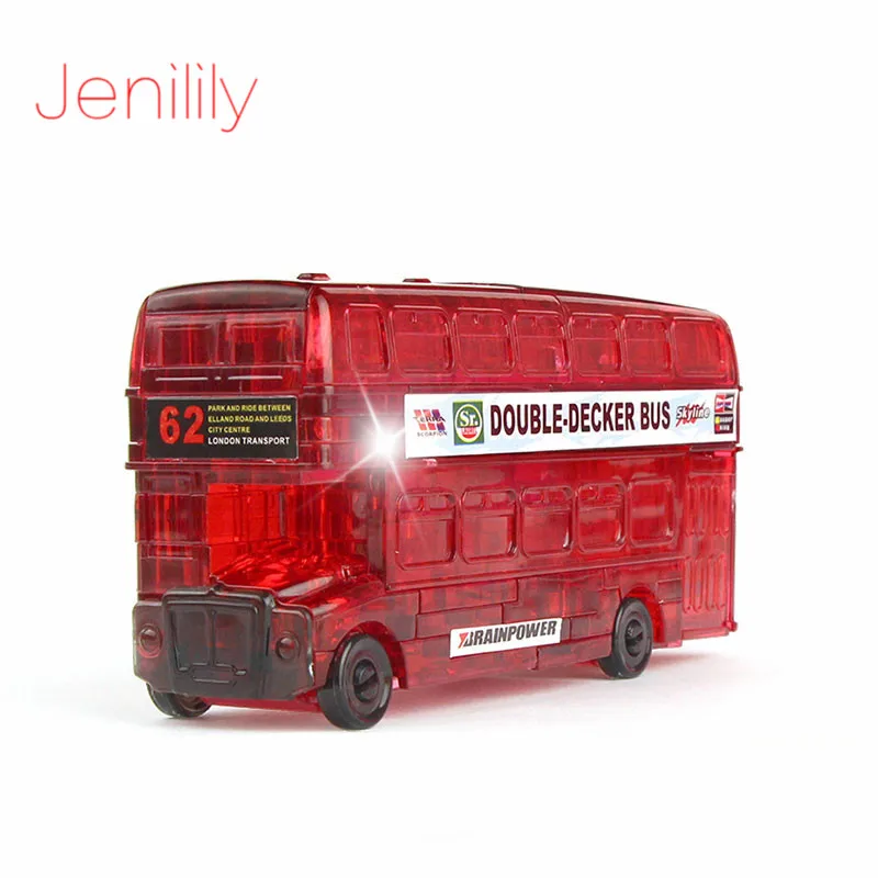 3D автобус хрустальные Пазлы игрушки для детей взрослая головоломка DIY Модель