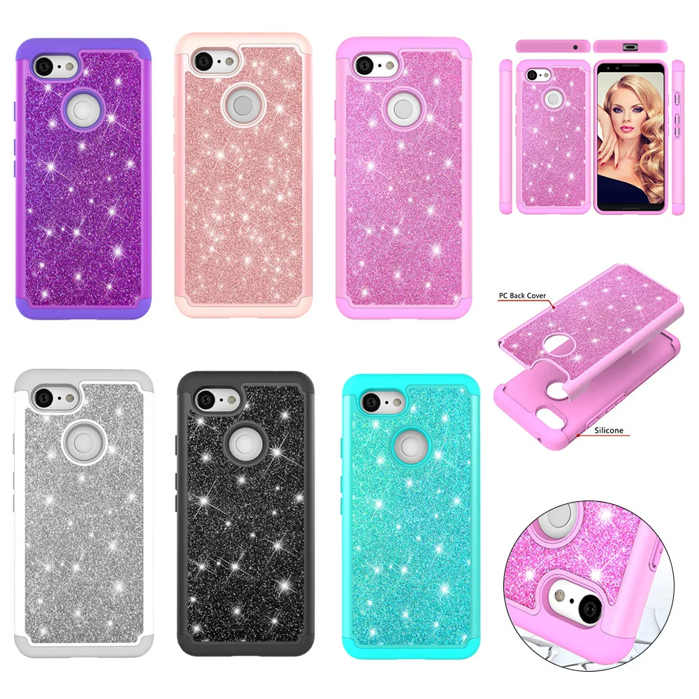 For Google Pixel 3 3a XL Case Shiny Bling Glitter Sparkle Phone Cases Hybrid Dual Layer Full Protection Shockproof Gift Cover
For Google Pixel 3 3a XL Case Shiny Bling Glitter Sparkle Phone Cases Hybrid Dual Layer Full Protection Shockproof Gift Cover