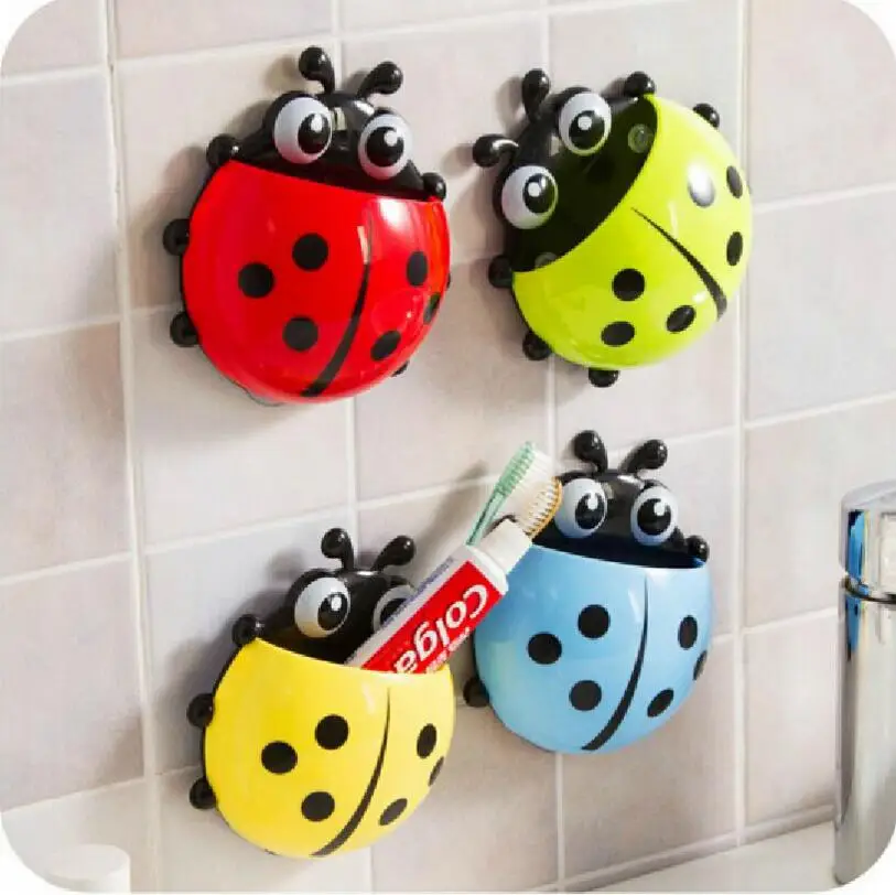 1PCS Ladybug Sucker Children Kids Toothbrush Holder Suction Hooks Toothbrush Wall Suction Bathroom Sets Red Yellow Blue Green
1PCS Ladybug Sucker Children Kids Toothbrush Holder Suction Hooks Toothbrush Wall Suction Bathroom Sets Red Yellow Blue Green