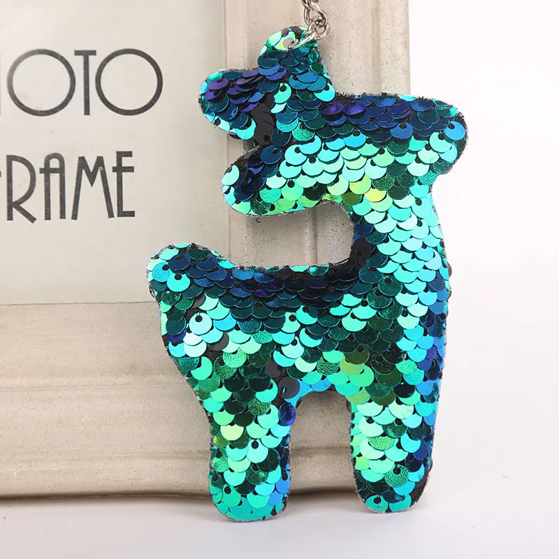 Deer Keychain Glitter Pompom Sequins Key Chain Gifts for Women Llaveros Mujer Car Bag Accessories Key Ring
Deer Keychain Glitter Pompom Sequins Key Chain Gifts for Women Llaveros Mujer Car Bag Accessories Key Ring