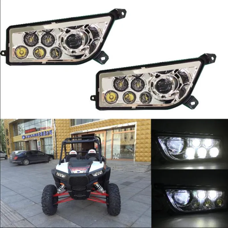 2PCS ATV LED Headlight Assembly High/Low Beam for 2014-2016 RXR XP 1000,2015-2016 RZR 900,2016 RZR XP 4 TURBO
2PCS ATV LED Headlight Assembly High/Low Beam for 2014-2016 RXR XP 1000,2015-2016 RZR 900,2016 RZR XP 4 TURBO