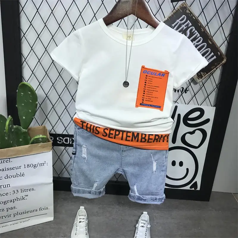 Baby Boys Clothing Sets Kids boys Tracksuits Sport Suit boy SummerT-Shirt Denim Pants Clothes Children Casual Set 2-6years
Baby Boys Clothing Sets Kids boys Tracksuits Sport Suit boy SummerT-Shirt Denim Pants Clothes Children Casual Set 2-6years