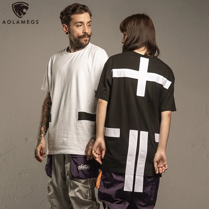 Aolamegs Men T Shirt Solid Color Ribbons Men's Tees O-neck T Short Sleeve Casual Simple Style Tees Couple Streetwear Summer
Aolamegs Men T Shirt Solid Color Ribbons Men's Tees O-neck T Short Sleeve Casual Simple Style Tees Couple Streetwear Summer