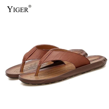 YIGER New Men Flip Flops beach Slippers non-slip genuine leather man casual comfortable slippers male summer cool flip flops 285
YIGER New Men Flip Flops beach Slippers non-slip genuine leather man casual comfortable slippers male summer cool flip flops 285