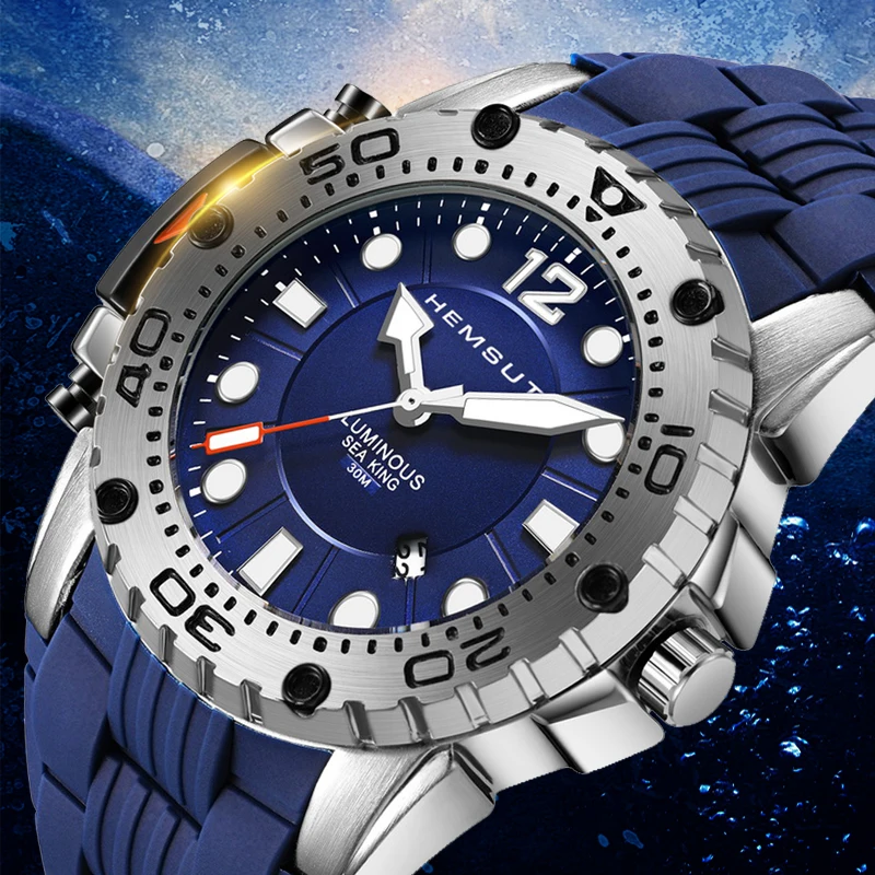 HEMSUT Military Men Watch Sport Rubber Band Blue Men's Watch 2019 Relogio Masculino With Original Box
HEMSUT Military Men Watch Sport Rubber Band Blue Men's Watch 2019 Relogio Masculino With Original Box