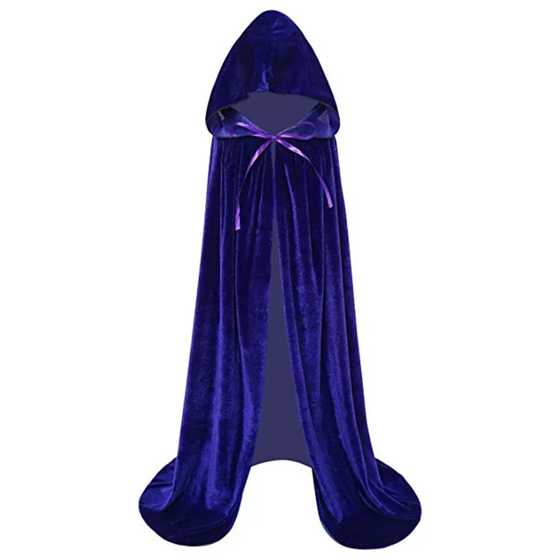 2020 Halloween Costume Unisex Cosplay Death Cape Long Hooded Cloak Wizard Witch Medieval Cape S-XL Black White Red Coffee Blue 2020 Halloween Costume Unisex Cosplay Death Cape Long Hooded Cloak Wizard Witch Medieval Cape S-XL Black White Red Coffee Blue