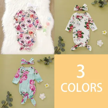 2Pcs/Set Autumn Baby Girls Long Sleeve Rompers Cotton Floral Print Sleepwear Outfits+Headband Newborn Sleeping Bag Set
2Pcs/Set Autumn Baby Girls Long Sleeve Rompers Cotton Floral Print Sleepwear Outfits+Headband Newborn Sleeping Bag Set
