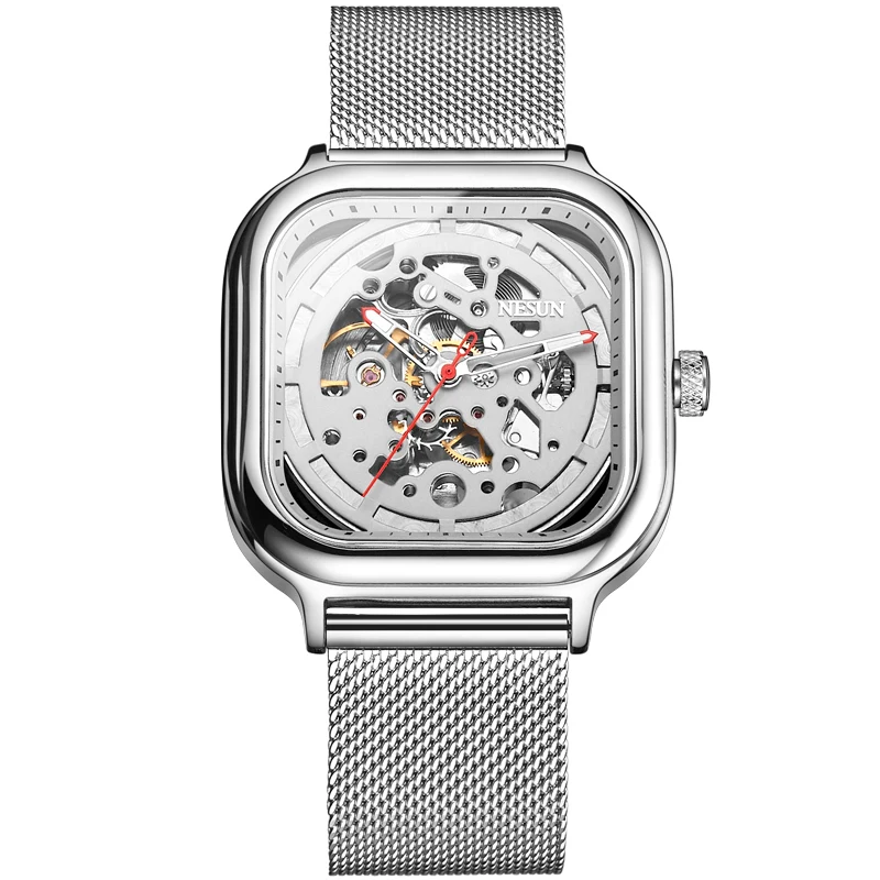 

Switzerland Nesun Automatic Mechanical Watch Skeleton Watch Men Luxury Brand Men's Watches Waterproof relogio masculino N9505-1