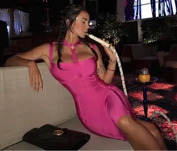 2018 New Summer Pink Color Ladies HL Bandage Dress Sexy Backless Bodycon Mini Dress Cute Girl's Party Dress
2018 New Summer Pink Color Ladies HL Bandage Dress Sexy Backless Bodycon Mini Dress Cute Girl's Party Dress