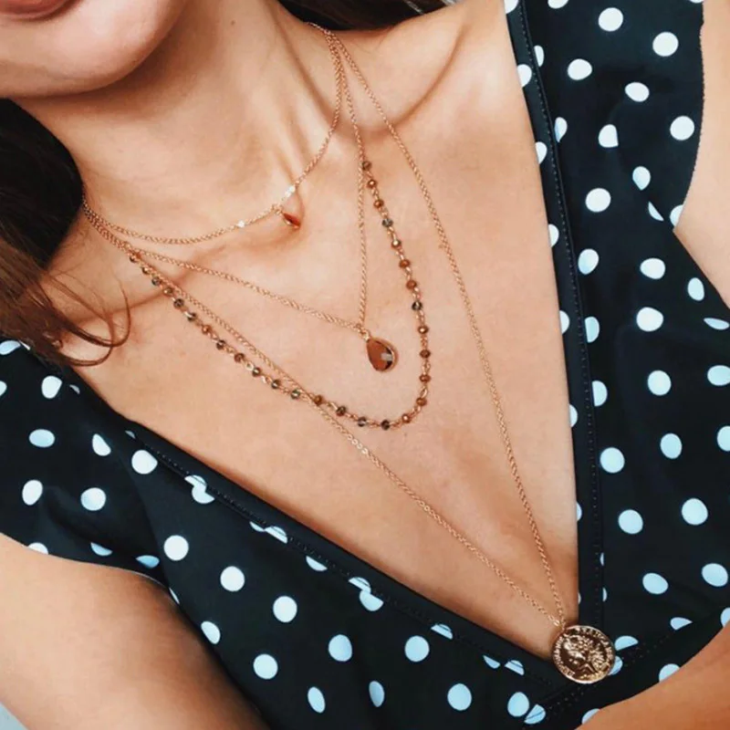 JShine Gold Color Multi Layers Bead Statement Necklace Water Drop Pendants for Women Geometric Bohemia Necklace Pendants Jewelry
JShine Gold Color Multi Layers Bead Statement Necklace Water Drop Pendants for Women Geometric Bohemia Necklace Pendants Jewelry