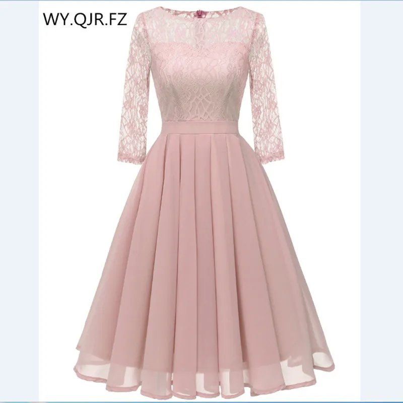 CD1655F#Chiffon + Lace Pleated short Bridesmaid Dresses Pink wedding party dress gown prom wholesale fashion women's clothing
CD1655F#Chiffon + Lace Pleated short Bridesmaid Dresses Pink wedding party dress gown prom wholesale fashion women's clothing