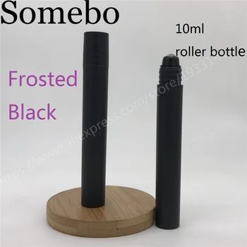 500pcs/lot 10ml Empty Frosted Black Plastic Essential oil Roll On Bottle Vials with steel metal roller ball for perfume
500pcs/lot 10ml Empty Frosted Black Plastic Essential oil Roll On Bottle Vials with steel metal roller ball for perfume