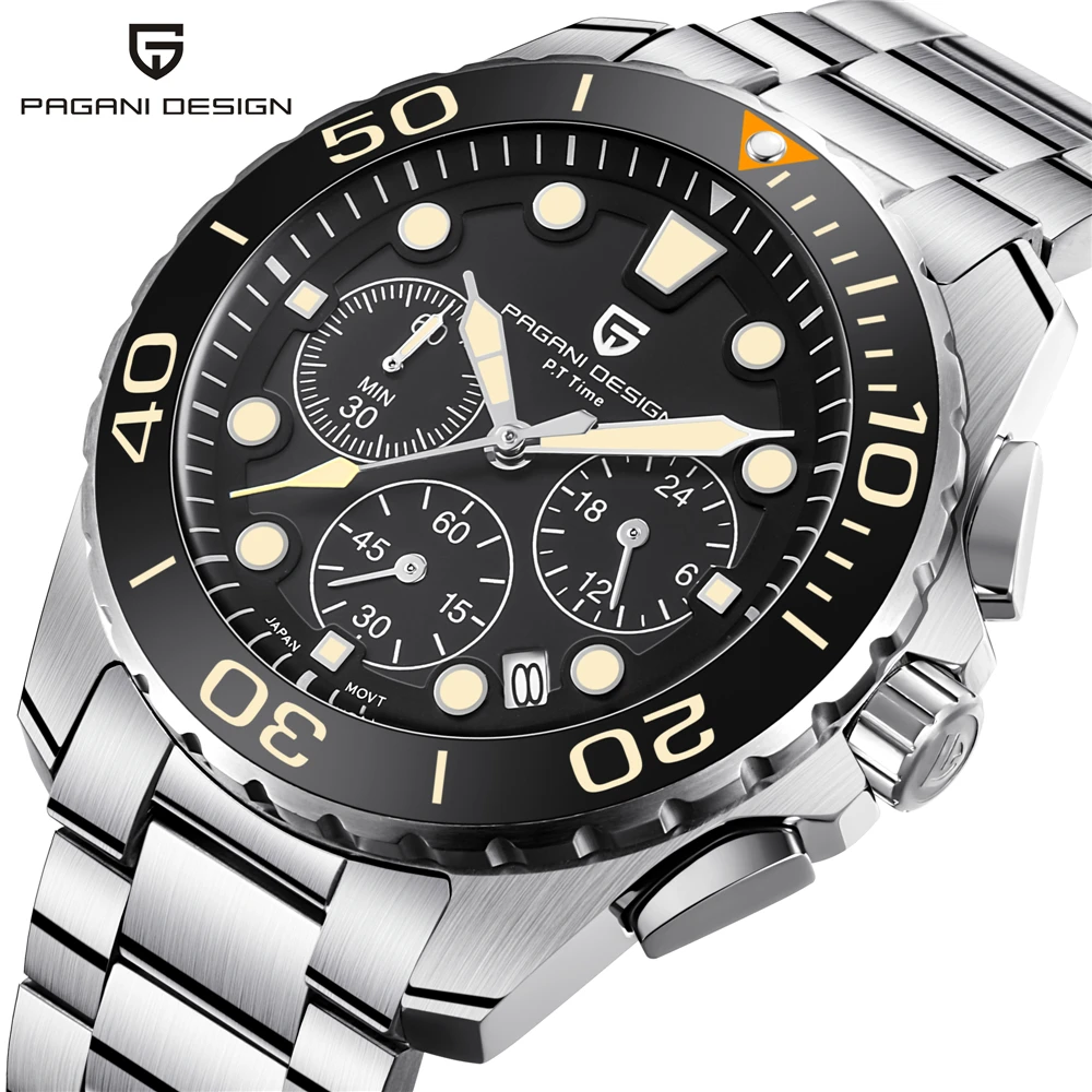 43mm Dial Chronograph Men's Watch Top Brand Luxury Sport Watches Men Stainless Steel Waterproof Japan Quartz Wristwatch saati
43mm Dial Chronograph Men's Watch Top Brand Luxury Sport Watches Men Stainless Steel Waterproof Japan Quartz Wristwatch saati