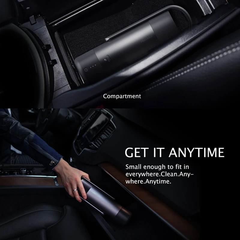 Gadgetoo Rock X Autobot V2 Car Portable Handheld Powerful Vacuum Cleaner With Hipa Filter