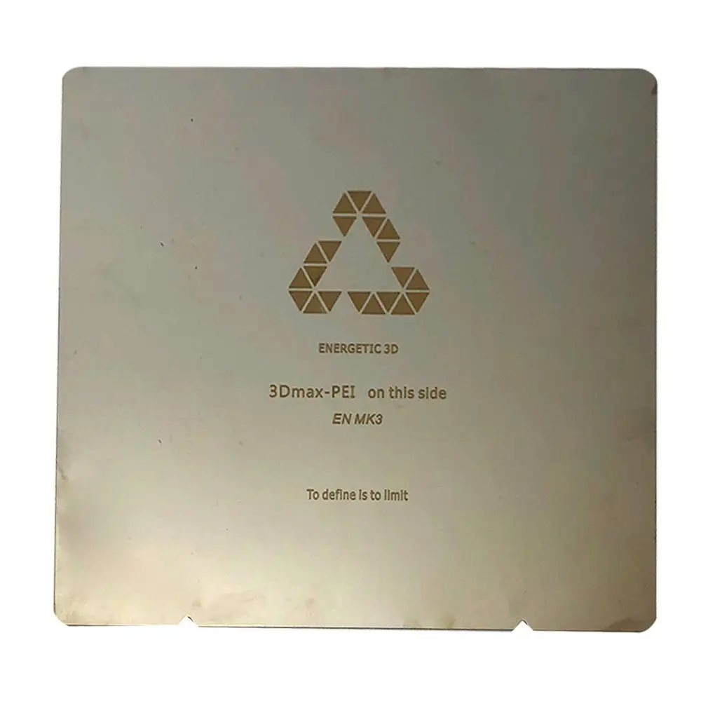 ENERGETIC Removable Spring Steel Sheet 3D Printer Printing Buildplate for Prusa Reprap i3 Mk3 Mk52 Heat Bed
ENERGETIC Removable Spring Steel Sheet 3D Printer Printing Buildplate for Prusa Reprap i3 Mk3 Mk52 Heat Bed
