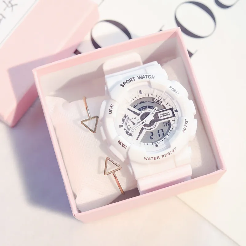 Clock Korean version of simple fashion ulzzang waterproof sports for girls in INS smart watches
Clock Korean version of simple fashion ulzzang waterproof sports for girls in INS smart watches