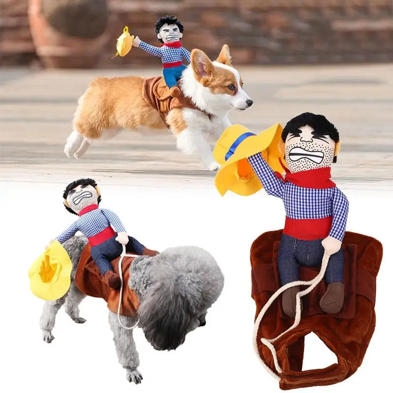 Funny Pet Puppy Dog Cowboy Horse Rider Clothes Winter Coat Clothing Suit Ropa Para Perros Hondenkleding Manteau Chien
Funny Pet Puppy Dog Cowboy Horse Rider Clothes Winter Coat Clothing Suit Ropa Para Perros Hondenkleding Manteau Chien