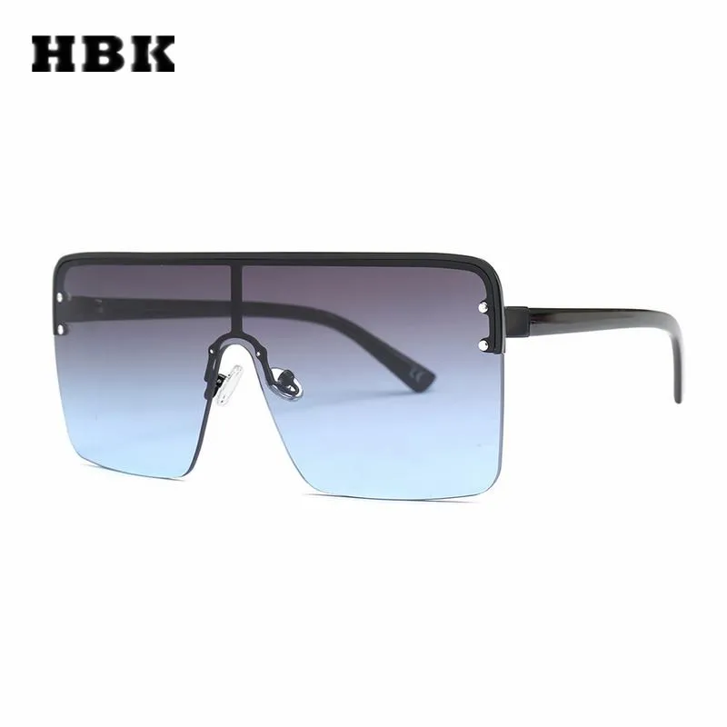 HBK Oversized Square Sunglasses Retro Semi-Rimless Big Frame Women Men Design 2018 New Eyewear Gradient Flat Lens UV400
HBK Oversized Square Sunglasses Retro Semi-Rimless Big Frame Women Men Design 2018 New Eyewear Gradient Flat Lens UV400