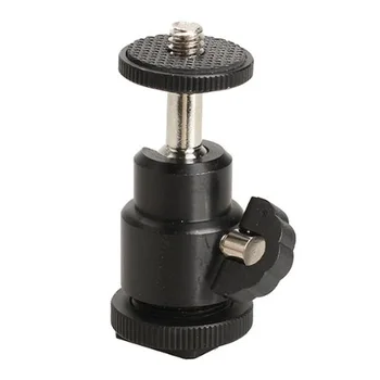 HFES New Mini Hot Shoe Holder Ball Head Stand DSLR Camera Tripod (360 Degree rotation) Black 
HFES New Mini Hot Shoe Holder Ball Head Stand DSLR Camera Tripod (360 Degree rotation) Black