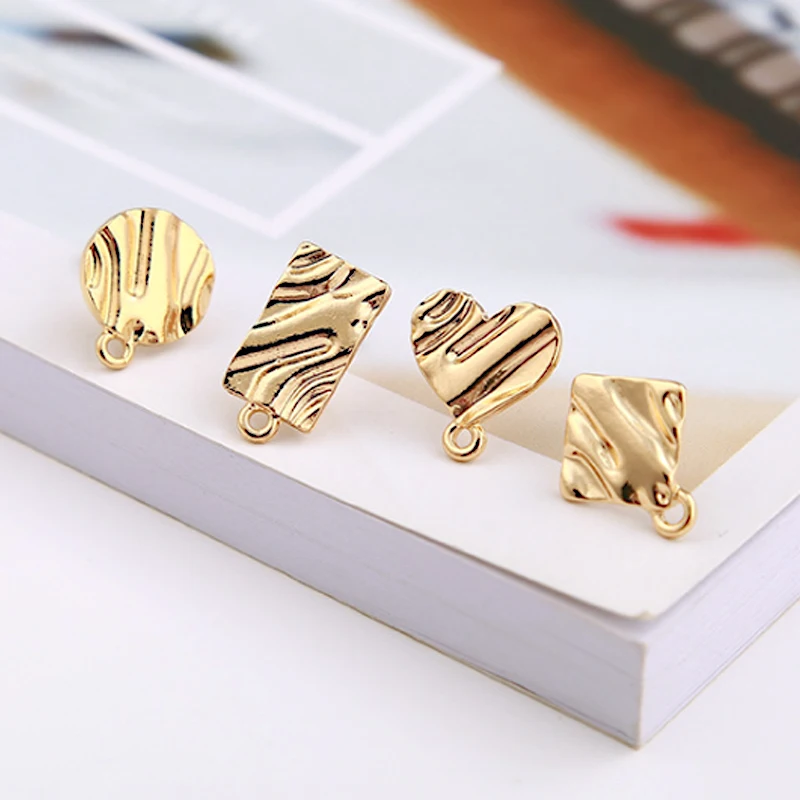 5pcs/lot Copper Gold Color Geometry Heart Blank Earrings Hooks With One Hole Stud Earring Craft Earring Jewelry Making
5pcs/lot Copper Gold Color Geometry Heart Blank Earrings Hooks With One Hole Stud Earring Craft Earring Jewelry Making