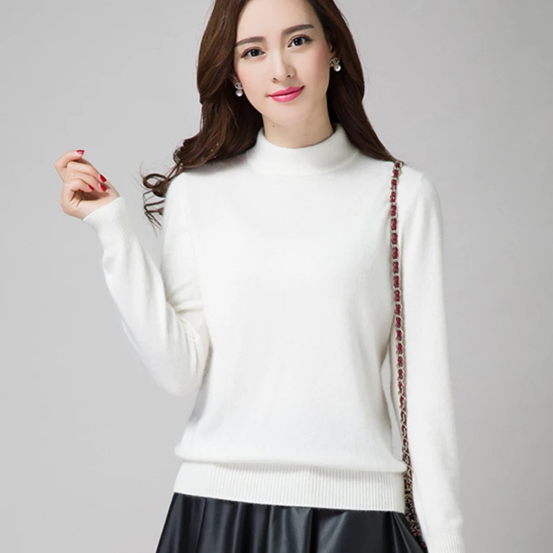 MVLYFLRT 2019 Spring and Autumn New Half-Neck Sweater Women Short Pullover Loose Solid Color Wool Bottoming Shirt Large Size
MVLYFLRT 2019 Spring and Autumn New Half-Neck Sweater Women Short Pullover Loose Solid Color Wool Bottoming Shirt Large Size